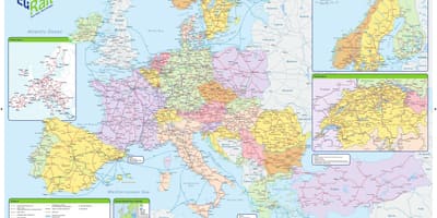 Карта праязныя eurail Ірландыя