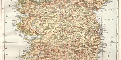 Ірландыя Вінтаж карце